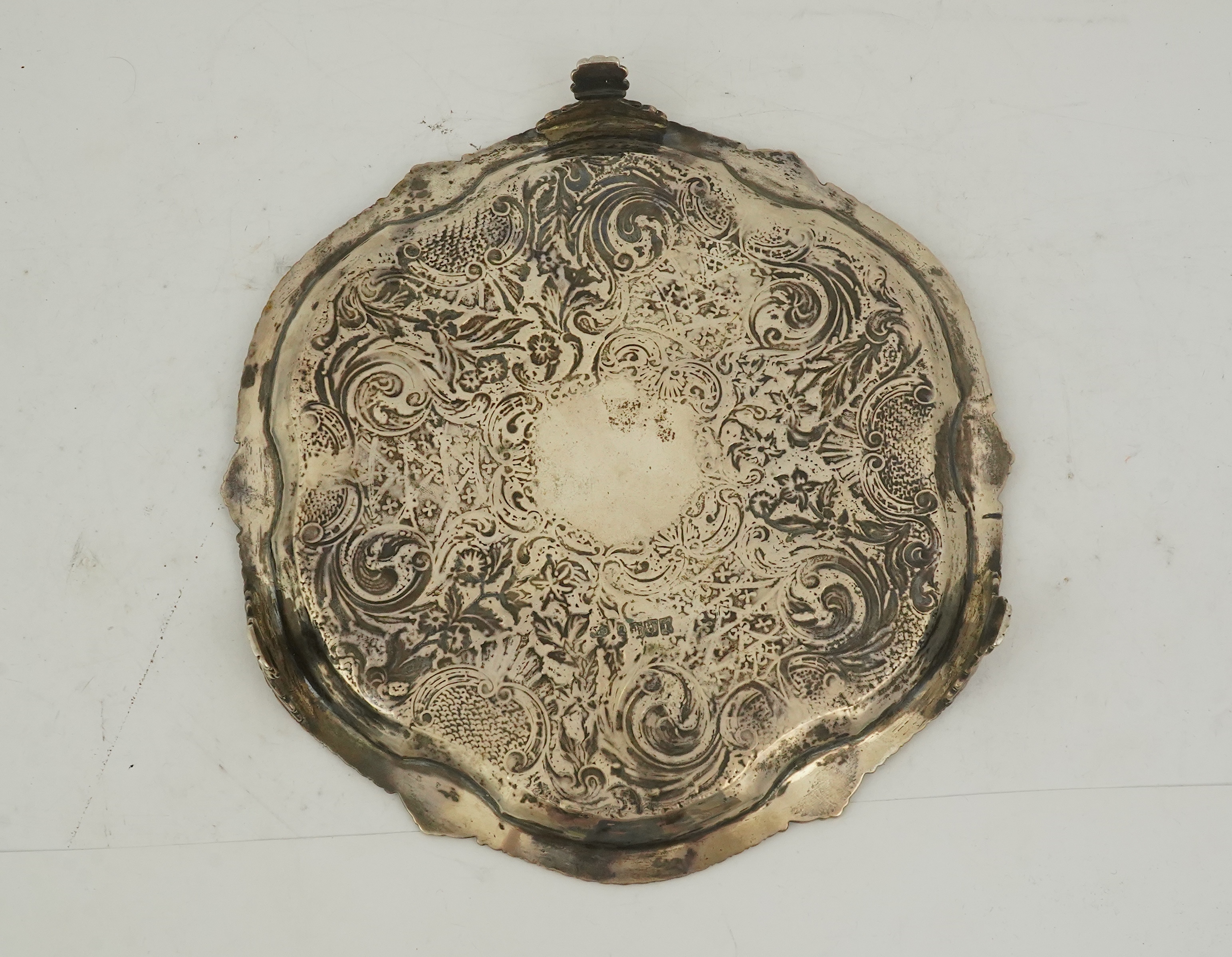 A George III Scottish silver salver by George Fenwick